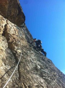 Progresión-vía-ferrata