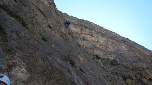 Progresión vía ferrata sin cable de seguridad